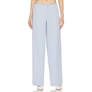 Lovers & Friends Wide-Leg Blue Pants